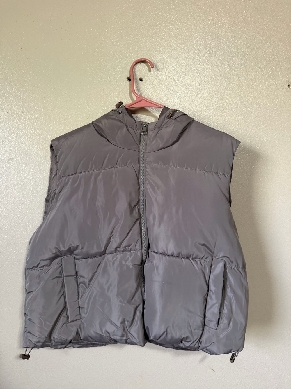Cult Lavender Gray Puffer Vest